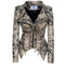 Women's Rivet Slim Washed Leather Motorcycle Jacket - ROUTINE FASHION